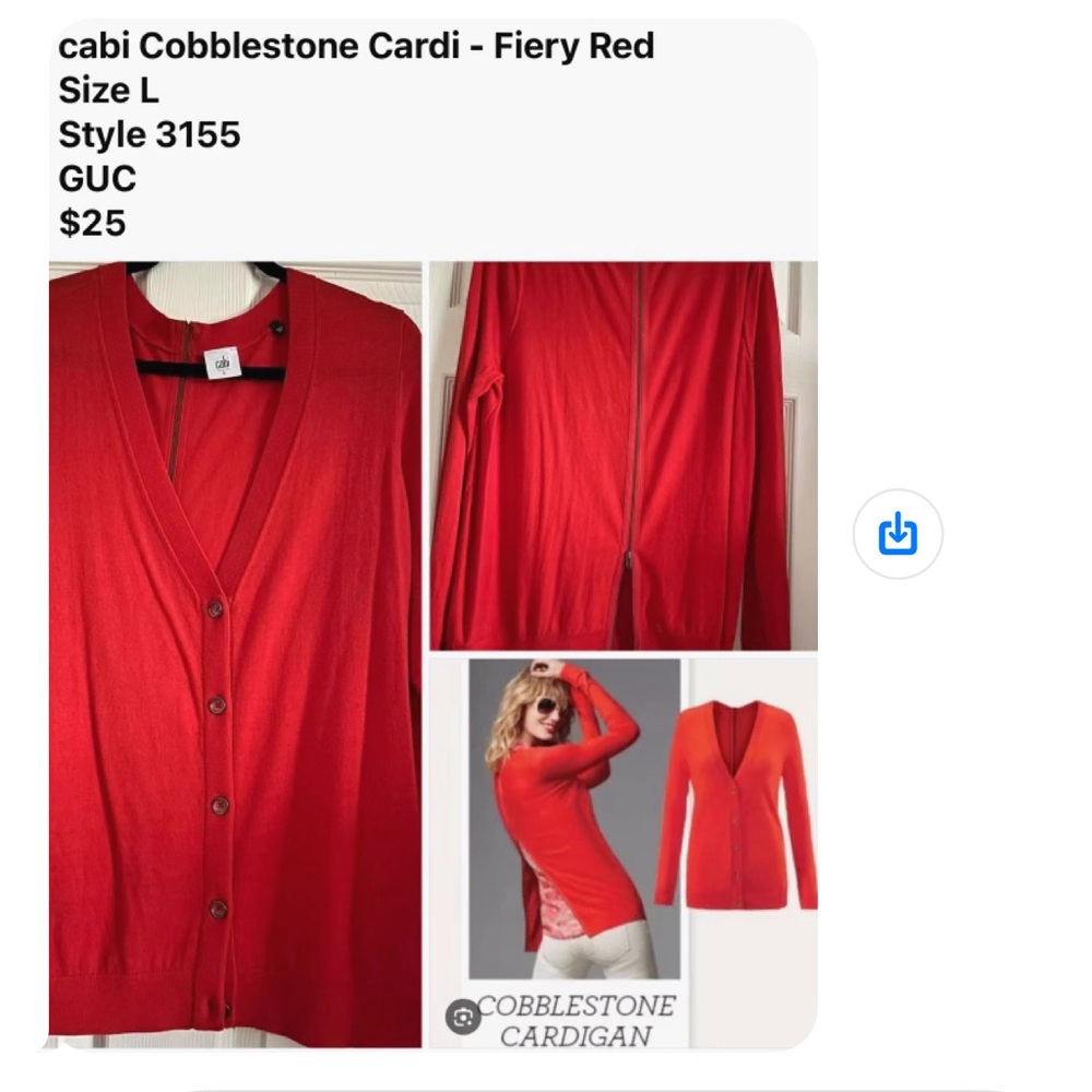 Cabi Cobblestone sweater